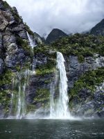 Milford Sound Wasserfall