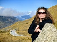 Reisebegleiterin Simone, wir fahren zum Fox Gletscher