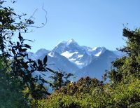 Mount Tasman bei außergewöhnlich schönem Wetter