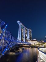 Marina Bay Sands und Helix-Brücke, Singapur