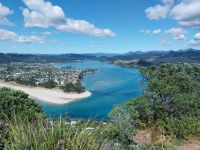 Blick vom Mount Paku, Tairua, Neuseeland