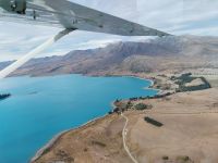 Rundflug über die Südalpen, Lake Tekapo, Neuseeland