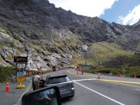 Einfahrt zum Homer-Tunnel, Neuseeland