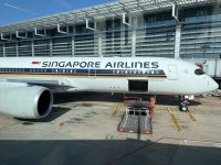 unser Flieger nach Singapur