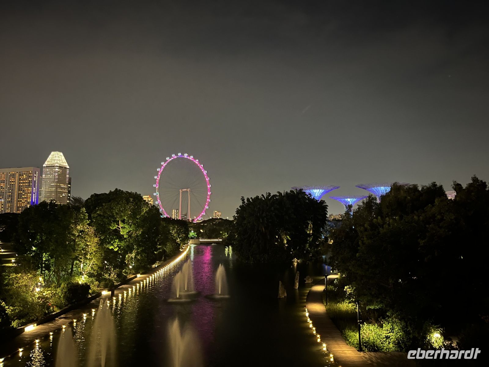Gardens by the bay und Singapur Flyer