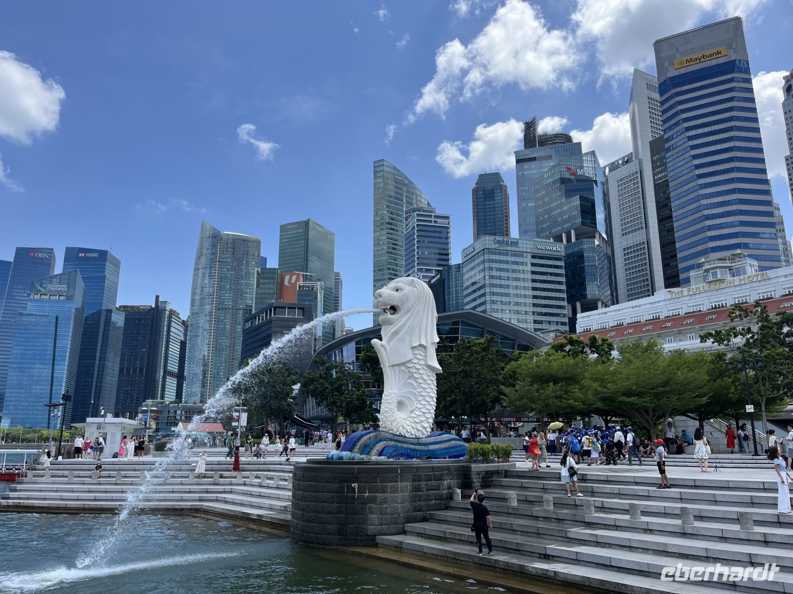 Merlion mit Skyline