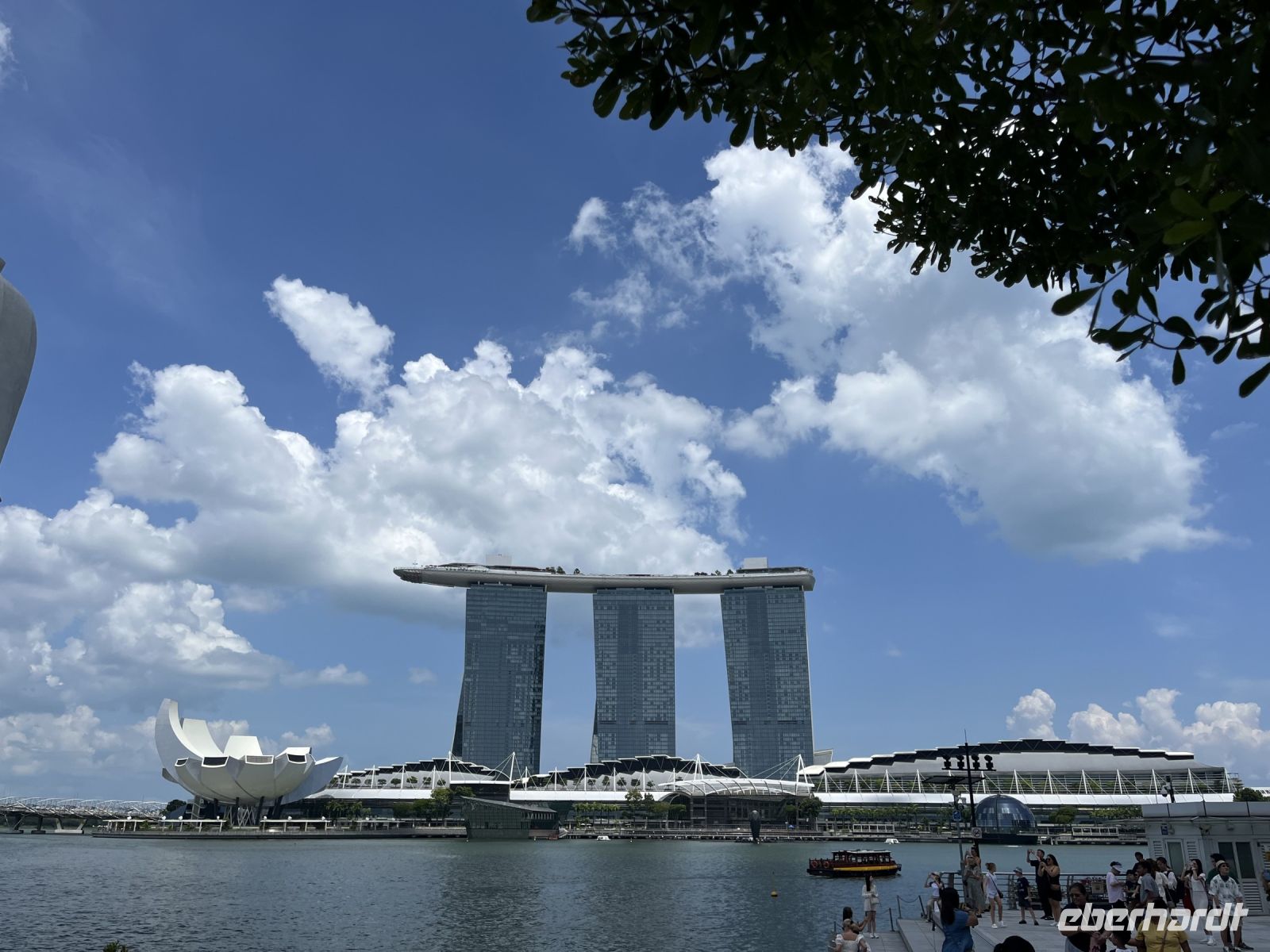 Blick auf das Marina Bay Sands Hotel
