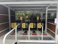 Schuh-Desinfektion am Tane Mahuta