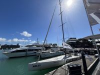Segelboot im Hafen von Auckland