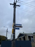 Straßenschild zur steilsten Straße der Welt