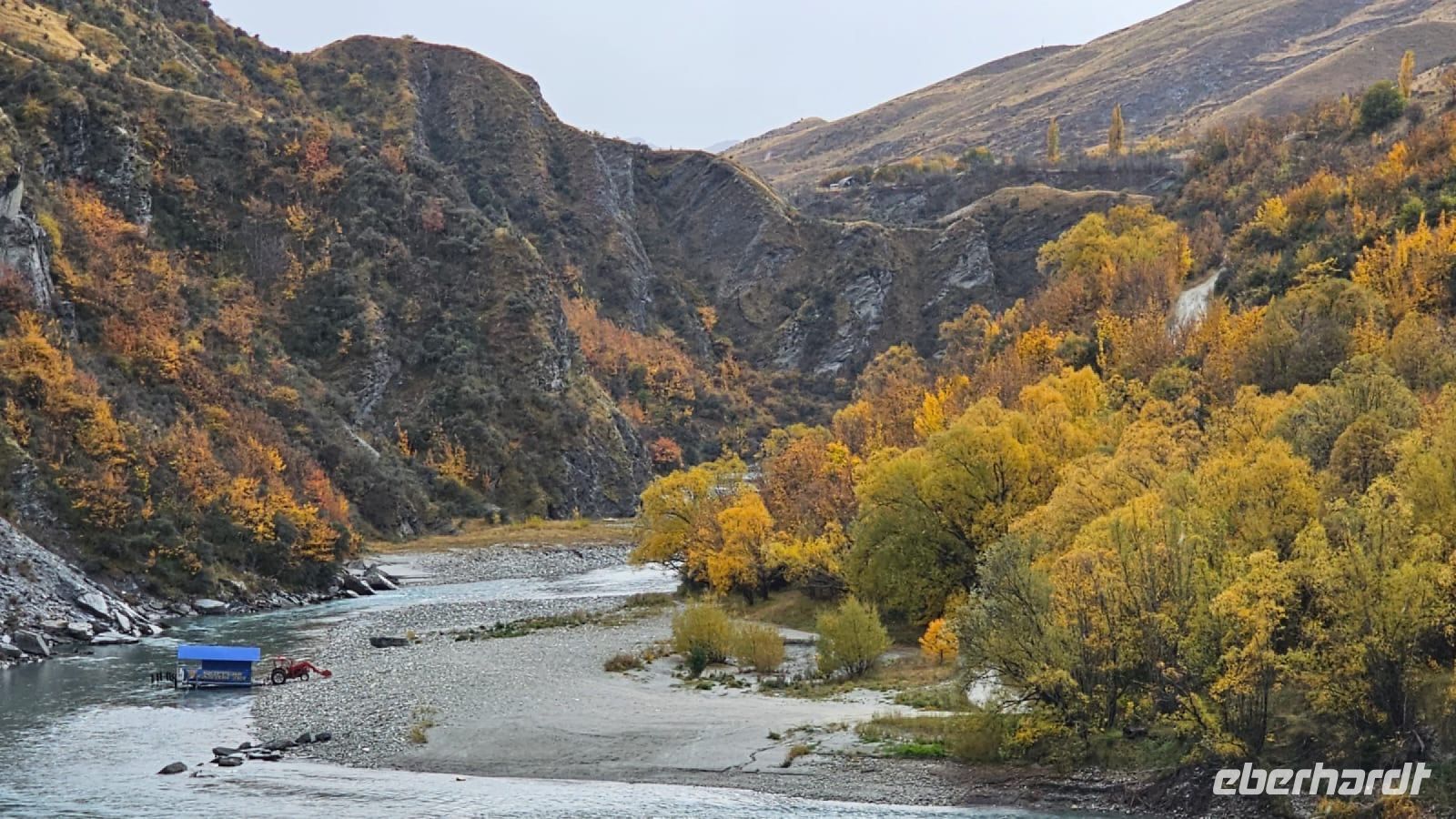 Jetboot Anleger im Skippers Canyon