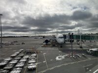 Abflug am Flughafen Christchurch