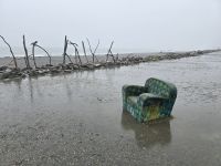 Küste bei Regen in Hokitika