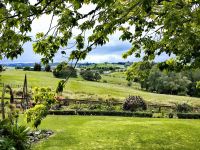 Blick über die Landschaft in Matakohe