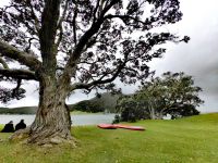 Mittagspause an einem Strand im Norden der Nordinsel