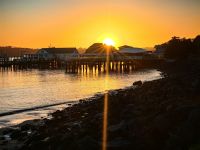 Die Sonne geht in Paihia auf