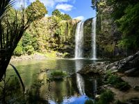 Am Otuihau Whangarei Wasserfall, wie Plitvice in Kroatien
