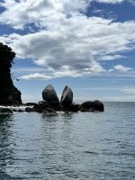Abel Tasman Nationalpark - auf unserem Katamaran - Split Apple