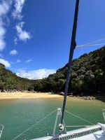 Abel Tasman Nationalpark - auf unserem Katamaran