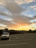 Sonnenuntergang in Timaru