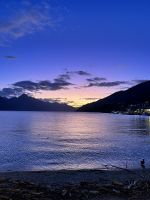 Abenddämmerung in Queenstown