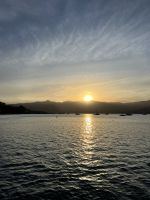 Sonnenuntergang in Akeroa