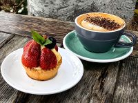 Kaffeepause am Cooks Beach