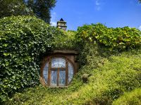 Fenster einer Hobbitbehausung