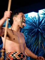 Drohgebärde der Maori