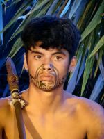 Junger Maorikrieger