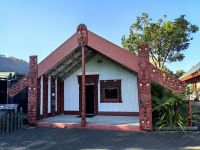 Ein Versammlungshaus der Maori in Rotorua