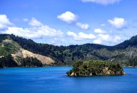 Fahrt durch die Sounds in Richtung Südinsel Neuseelands