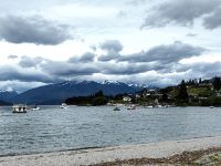 Lake Wanaka, die Berge hängen leider in den Wolken