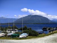 Während der Zugfahrt nach Christchurch, Brunnersee