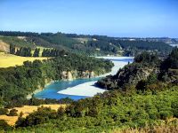 Kurz vor Christchurch sehen wir die neuseeländische Landschaft nochmal in voller Pracht