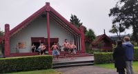 Rotorua, Te Puia, Begrüßungszeremonie 