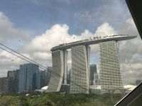 26.02.2025: Freizeit in Singapur Cloud Forest mit Blick auf das Marina Bay Sands