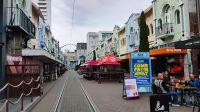 Innenstadt von Christchurch - diese Straße war vom Erdbeben verschont geblieben