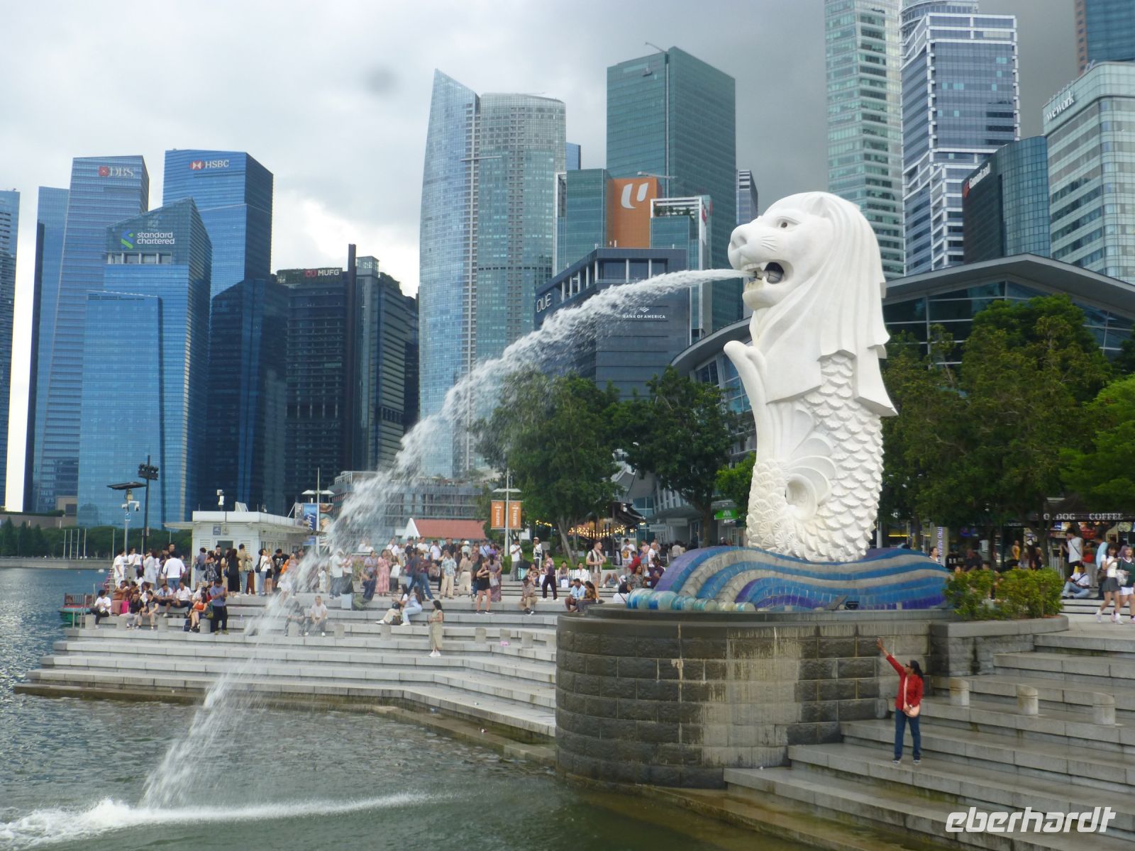 Singapur, der Merlion ist das neue Symbol der Stadt.