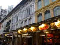 Singapur, China Town mit renovierten Fassaden