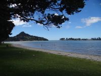 Tairua, kleine Badebucht, kleiner Vulkan