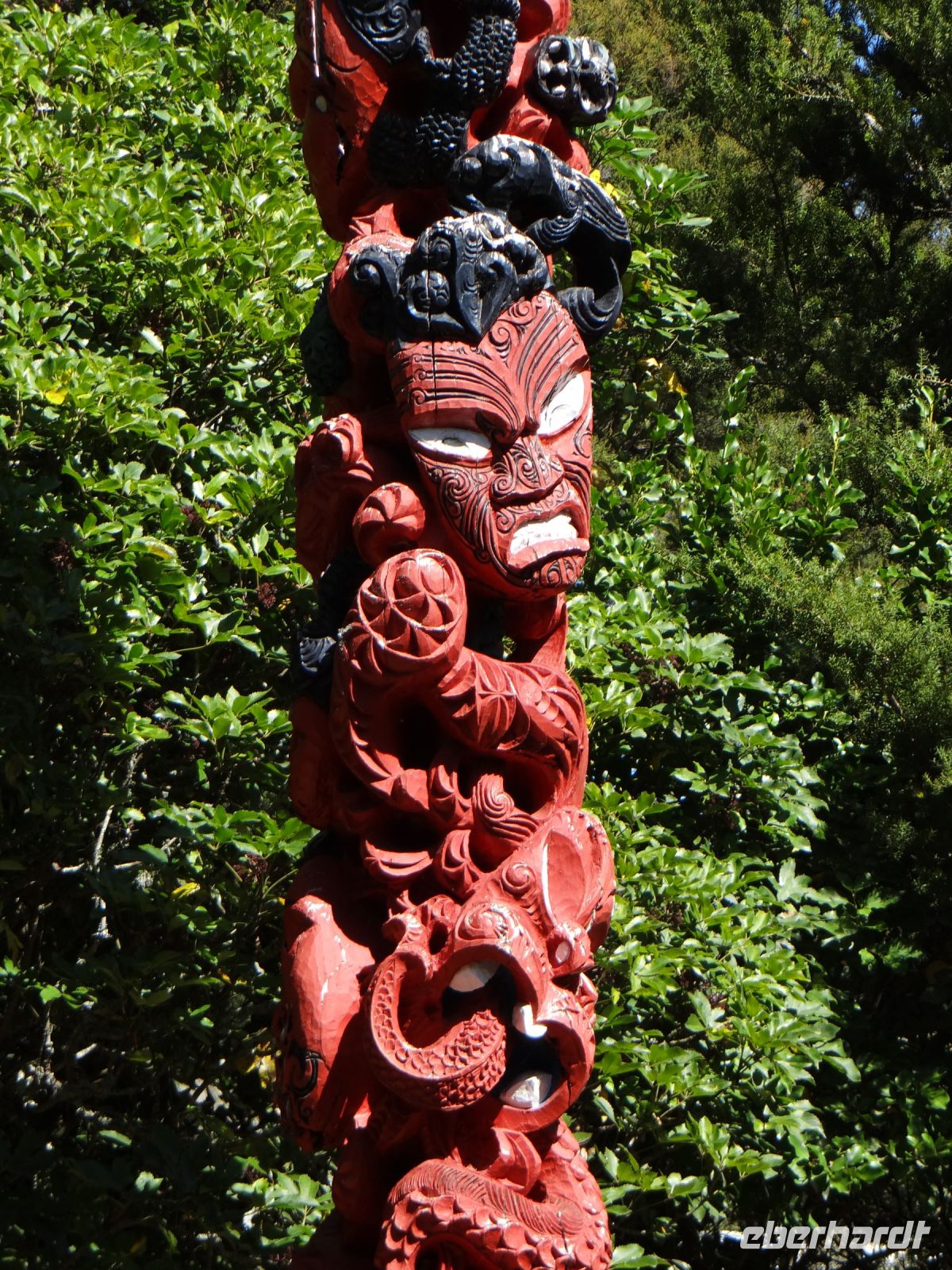 Wairakei-Terrassen, der Pfahl markiert das Eigentum.