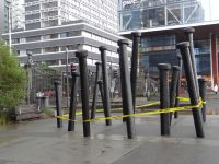 Wellington, das frühere Hafenviertel ist Promenade geworden, geschmückt mit vielen Kunstwerken.