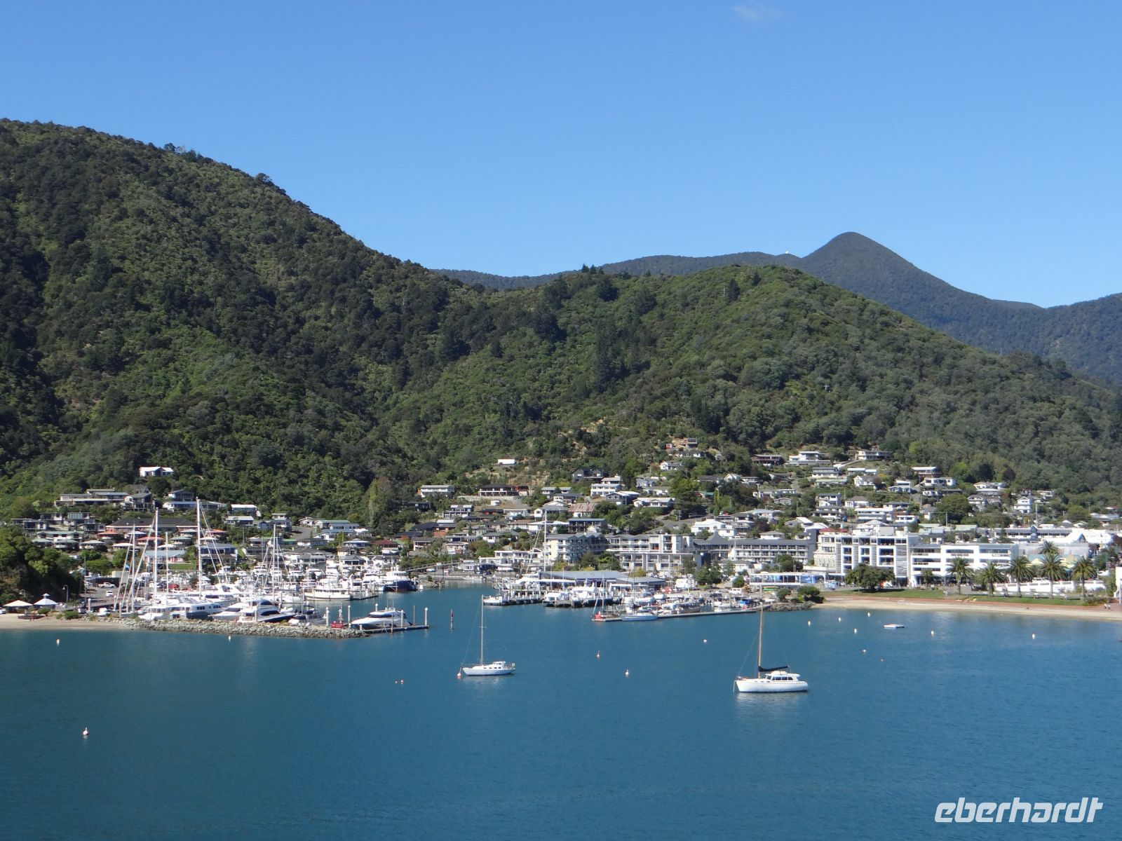 Picton, eine idyllisch gelegene Kleinstadt – unsere Anlegestelle.