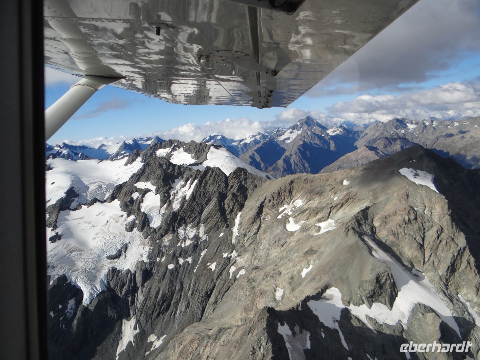 Über den Südalpen unterwegs.