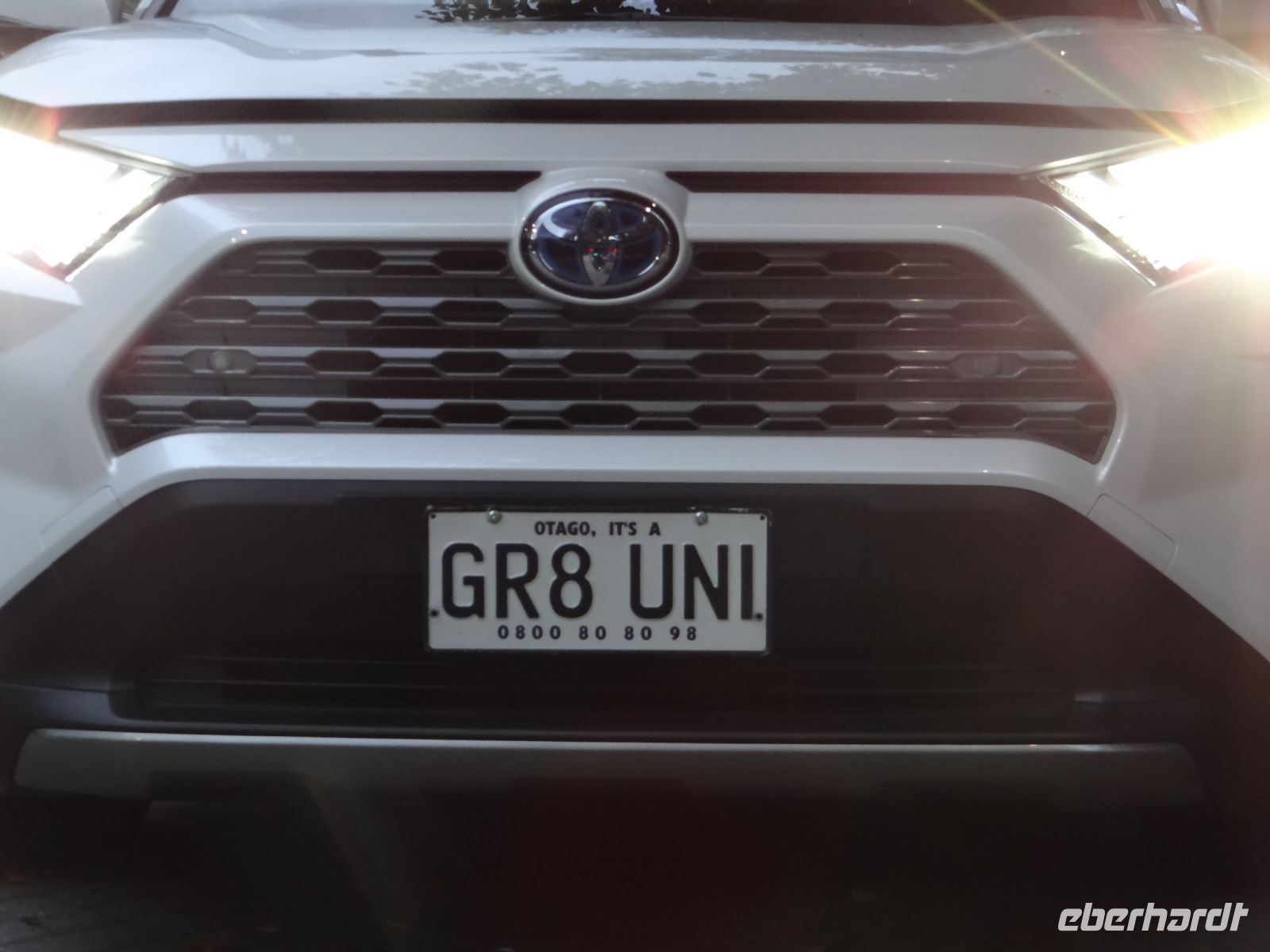 Dunedin, Autokennzeichen können auch was ausdrücken: Great University