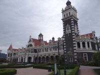 Dunedin, der Bahnhof im Stil der flämischen Renaisscance