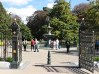 Christchurch hat viele Parkanlagen, hier der Botanische Garten.