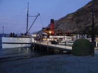 Walter Peak Farm, die TSS Earlslaw bringt uns nach Hause. 