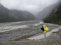 Franz-Josef-Gletscher, der schneller als andere schmilzt.